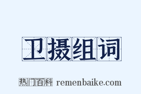 卫摄组词是什么意思的图片